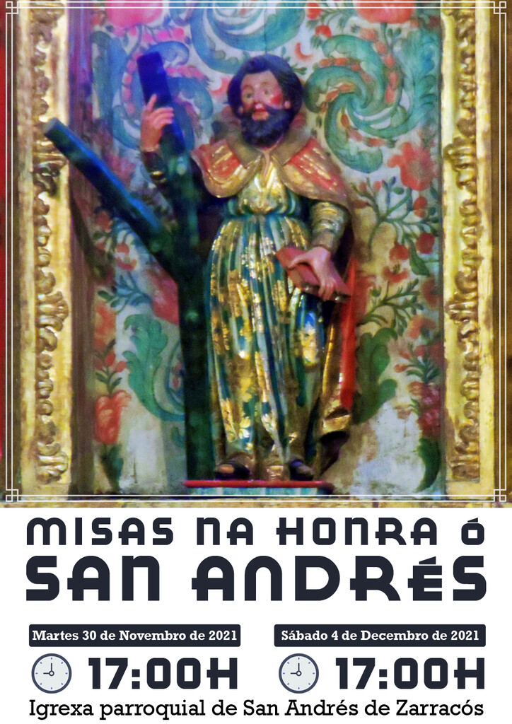 Misas na honra ó San Andrés 2021