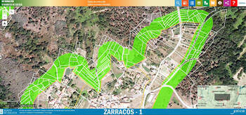 Faixas de protección contra incendios forestais da parroquia de Zarracós