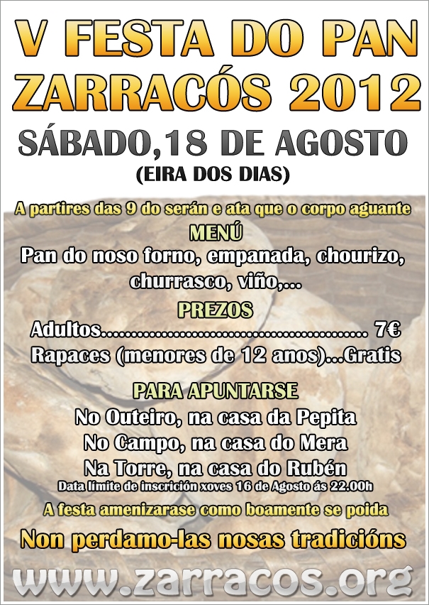 V Festa do Pan Zarracós 2012