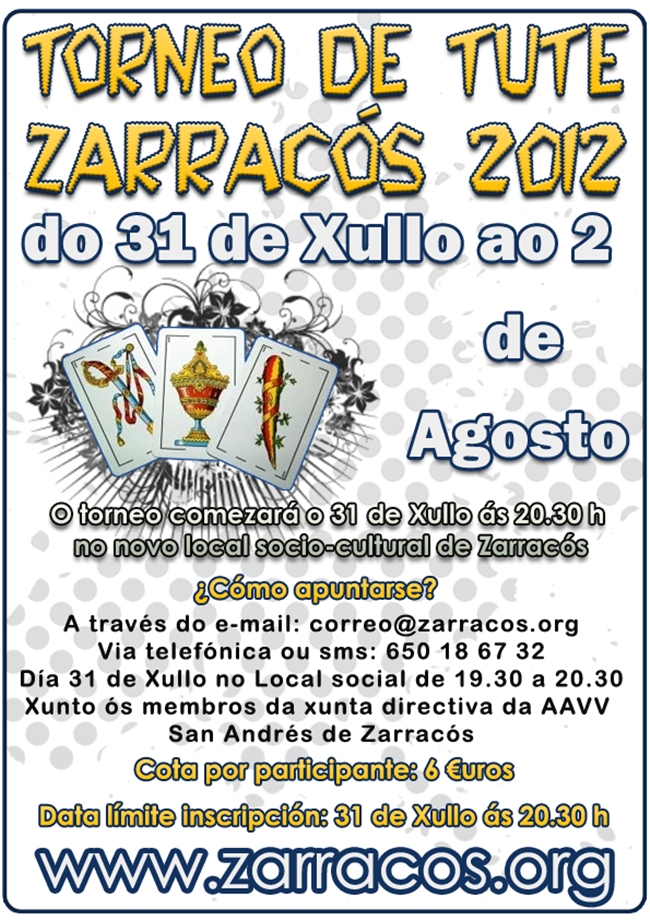Torneo de tute Zarracós 2012