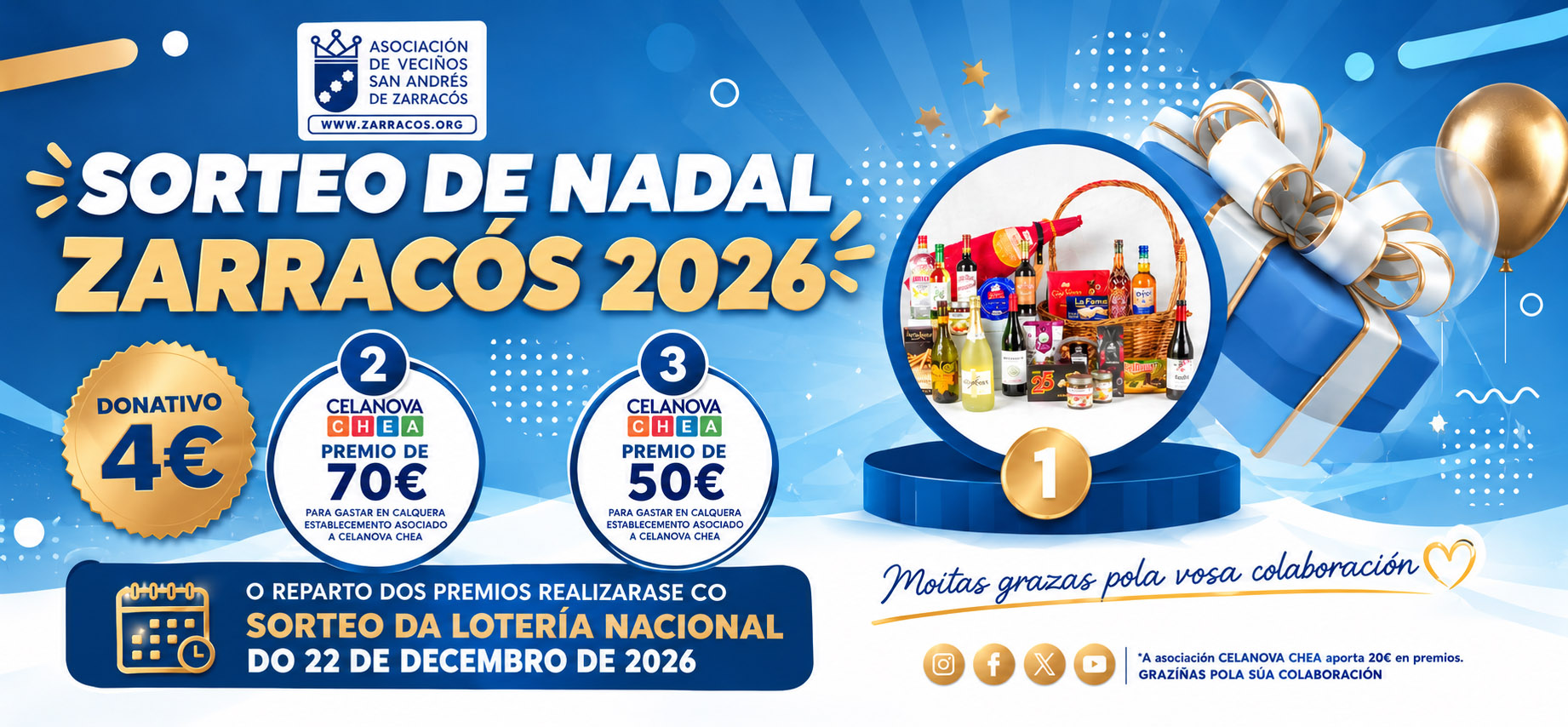 Sorteo de Nadal Zarracós 2026