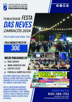 Publicidade Festa das Neves Zarracós 2024