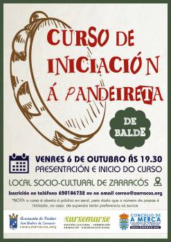 Curso de iniciación á pandeireta Zarracós 2017
